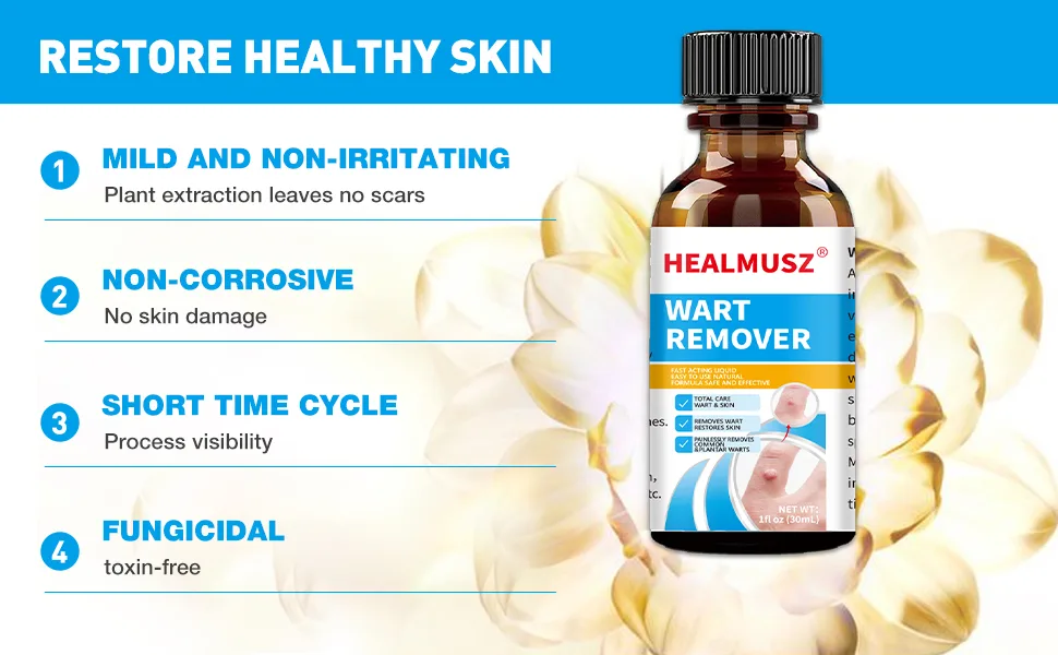 Fast Action Liquid Wart Remover Natural Formula Wart Liquid Designed for Warts Plantar Wart Common Wart Flat Wart Corn(NDC Code:84010-004-01) - corn remover