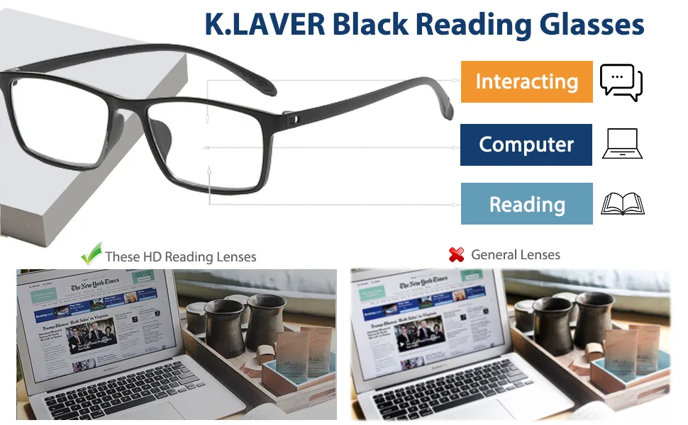 Premium Progressive Multifocal Reading Glasses Photochromic Lens TR90 Black Rectangle Seamless Transition Sunglasses 3.0x - 1503 A+3-??