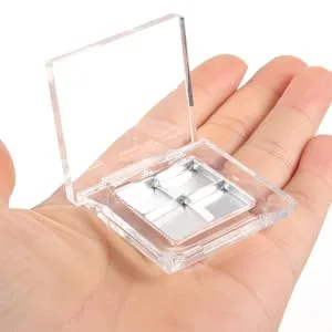 2 Sets lipstick makeup set lipstick box Blush Palette mini lipsticks palette sample eyeshadow pans holiday necessities Blush box Storage Box filling High transparency - product information 3