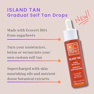Island Tan Gradual Self Tan Drops by Suntegrity - Suntegrity Island Tan - New! Fact Post