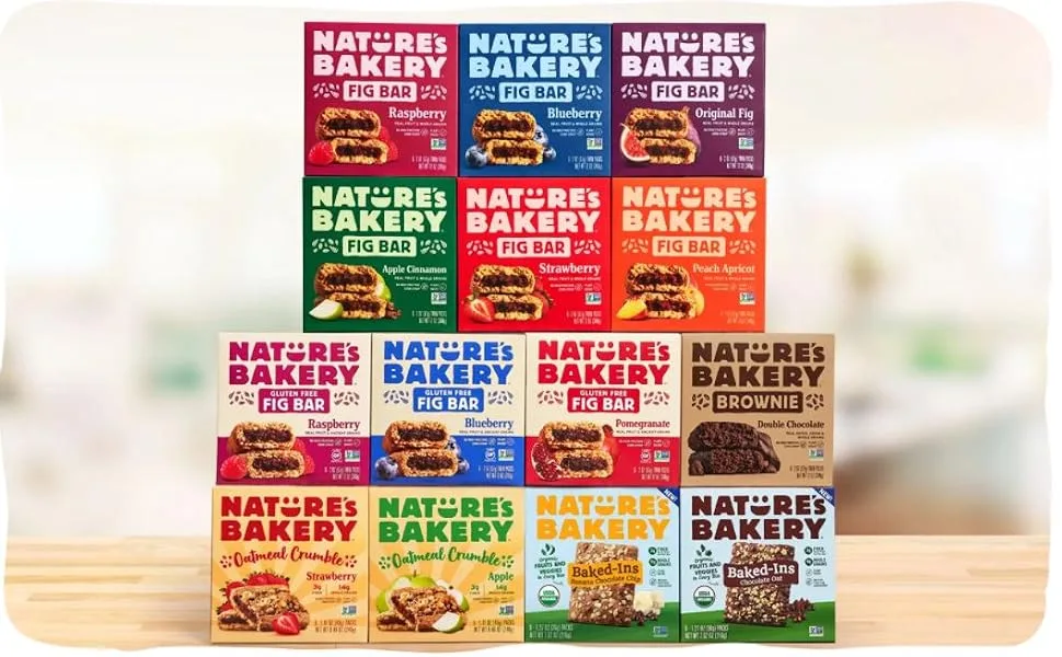 Nature's Bakery, Whole Wheat Fig Bars, Strawberry, Real Fruit, Vegan, Non-GMO, Snack bar, 1 box with 6 twin packs (6 twin packs) - product information 12