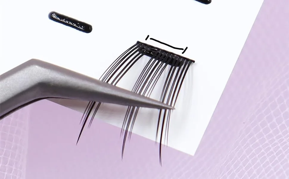 ATTENDRE Self Adhesive Eyelashes Strips for lash clusters Press on Lash Clusters Replace of Glue lash clusters glueless DIY adhesive cluster lashes - eyelash clusters