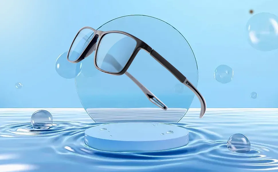 YIMI Progressive Photochromic Multifocus Reading Glasses for Men Women Spring Hinge Computer Anti Blue Light UV Sun Readers Black 1.5 x - product information 5