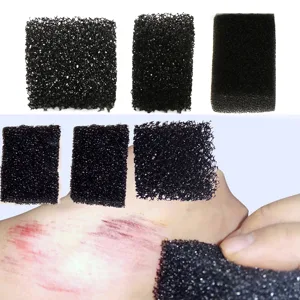 Dotted Sponges 3 Pieces Halloween Makeup Sponges Gentle on Skin Time Saving Different Textures Widely Used for Special Effects - product information 3