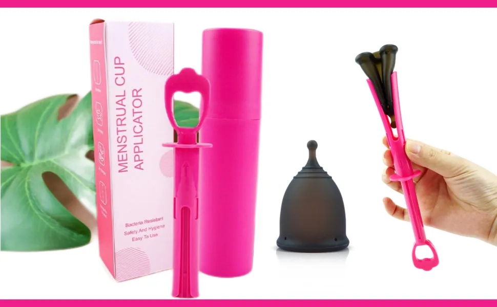 Menstrual Cup Applicator - Tampon Applicator - Period Cup Remover - Make Insertion Easy - for Menstrual Discs - Every Woman Can Now Use Menstrual Cups - Tampon Applicator