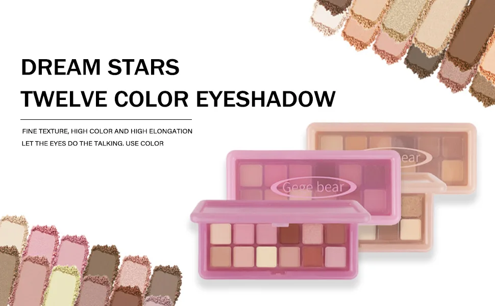 Eyeshadow Palette Natural Long-Lasting Makeup Palette Pigmented Eye Makeup Palette For On the Go Twelve Color Eyeshadow Palette B - eyeshadow palette