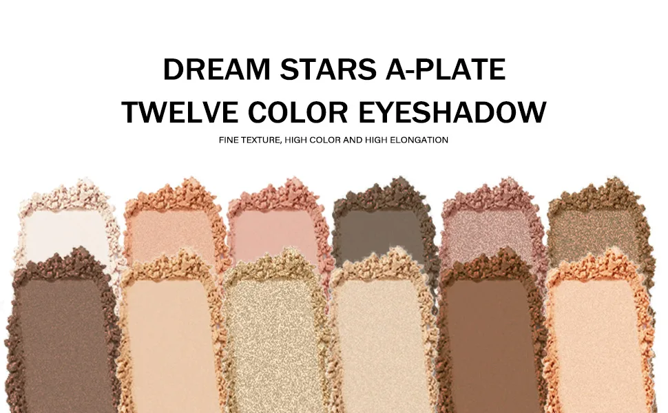Eyeshadow Palette Natural Long-Lasting Makeup Palette Pigmented Eye Makeup Palette For On the Go Twelve Color Eyeshadow Palette B - eyeshadow palettes