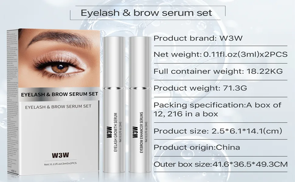 Eyelash & Brow Serums Set - Eyelash Growth Serum