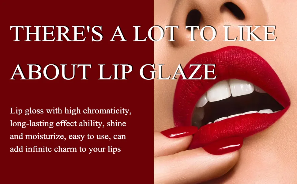 Smooth Luster Lip Glaze Lightweight Moisturizing High Impact Lip Color Full Coverage Lip Makeup Long Lasting Waterproof Moisturizer Lip Glaze (Sweet Peach Rose) 01 - lip gloss for women