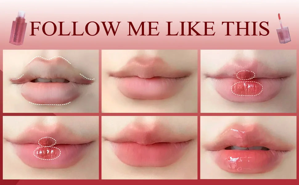 Smooth Luster Lip Glaze Lightweight Moisturizing High Impact Lip Color Full Coverage Lip Makeup Long Lasting Waterproof Moisturizer Lip Glaze (Sweet Peach Rose) 01 - lip plumper gloss
