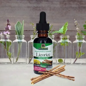Nature's Answer Licorice Root Liquid Supplement 1 Fluid Ounce | Daily Digestion Support | Natural Immune Booster | Promotes Healthy Lungs - Licorice Root Extract herb /serving Organic Alcohol Holistically Balanced Kosher nonGMO Gluten Free