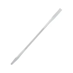 Acrylic Palette Spatula Clear Acrylic Makeup Nail Art Cosmetic Mixing Palette & Stainless Spatula Tool Set - JM00322-3