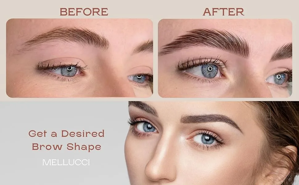 DIY Eyebrow Lamination Kit - Brow Lamination Kit Professional Eyebrow Lift Kit for Fuller Thicker Brows Long Lasting - BEFORE&AFTER