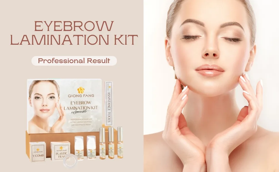 DIY Eyebrow Lamination Kit - Brow Lamination Kit Professional Eyebrow Lift Kit for Fuller Thicker Brows Long Lasting - EYEBROW LAMINATION KIT