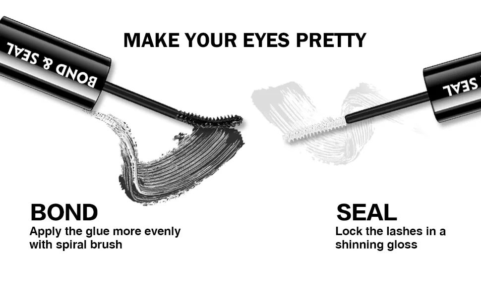 Lash Bond and Seal DIY Eyelash Extension Glue Super Strong Hold Eyelash Adhesive Sensitive Waterproof Gentle Formula Latex-Free Eyelash Glue - lash glue