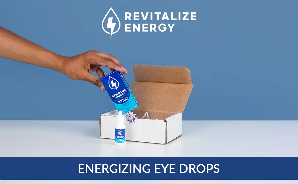 Revitalize Energizing Eye Drops - Fast Relief - Long Lasting Lubricant - Fight Screen Fatigue Dry Eyes - 0.5 Fl Oz (15 mL) .05 Fl Oz - Instant Energy & Screen Fatigue Relief