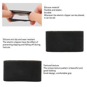 Electric Clipper Bands Universal Comfortable Grip Silicone Slip Heat Barber Sleeve Clipper Protective Sleeve for Hair Salon - product information 6