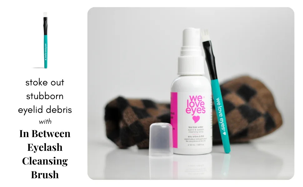 We Love Eyes - Tea Tree Water Eyelid & Eyelash Cleansing Spray - 100% Oil Free perfect for lash extensions remove debris no rinse formula - TEA TREE WATER CLEANSING SPRAY WE LOVE EYES