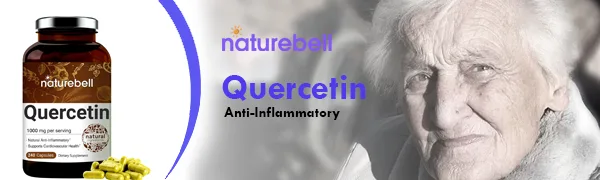 Naturebell Quercetin 1000mg Per Serving | 240 Capsules, Ultra Strength Quercetin Supplement | Bioflavonoids for Healthy Immune Response, Anti-Inflammatory & Internal Circulation - Quercetin