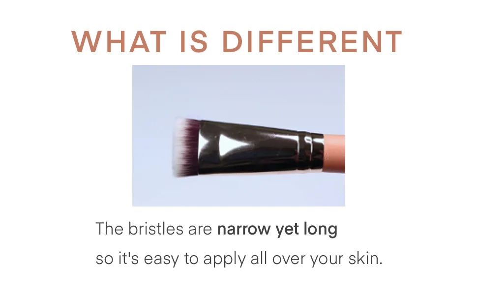 THE TOOL LAB 232 Spot Eraser - Flat Top Face Blending Liquid Cream or Flawless Cosmetics Buffing Stippling- Premium Quality Synthetic Dense Bristles Cosmetic - product information 3