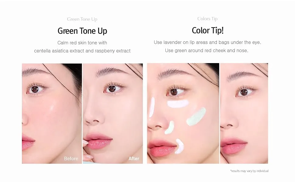 IPKN Personal Tone Correcting Base | Facial Makeup Base & Primer | Correcting Undertones & Evening Skin Tone | SPF 30 | Sensitive-Friendly | K-Beauty (Green) - product information 4