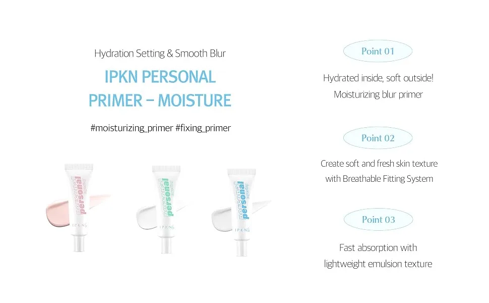 IPKN Personal Primer 25ml | Facial makeup primer (Moisture) - product information 3