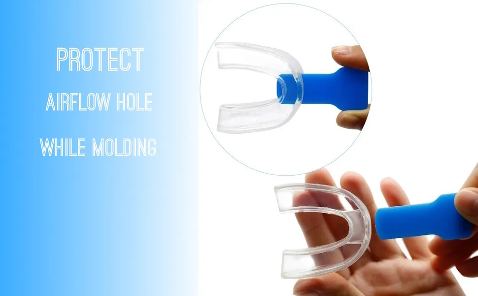 Advanced Custom Molding Mouthpiece - Protect airflow hole while molding