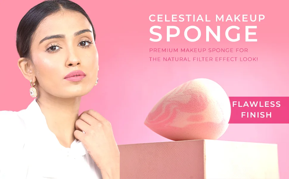 PRAUSH 1 Microfiber Sponge (Contour & Baking) + 1 Celestial Super Soft Makeup Sponge - product information 2