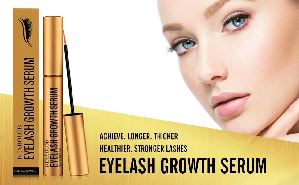 Premium Eyelash Growth Serum Boost Lash Growth Serum with Advanced Formula for Longer Fuller and Thicker Luscious Lashes 5 ML - Eyelash Growth Serum