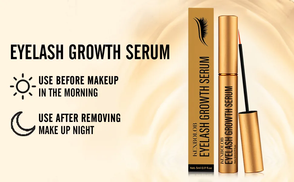 Premium Eyelash Growth Serum Boost Lash Growth Serum with Advanced Formula for Longer Fuller and Thicker Luscious Lashes 5 ML - Eyelash Serum