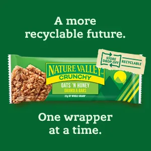 Nature Valley Soft-Baked Muffin Bars Apple Cinnamon, 6.2 oz, 5 ct - The more recyclable future