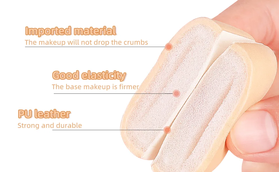 Powder Puff Wet Dry Makeup Tool Triangle Makeup Puff for Liquid Foundation Powder Cream Concealer Dry & Wet Use Air Cushion Puff (4 Pieces) (Rectangular) - leia ultraflesh blender makeup sponge