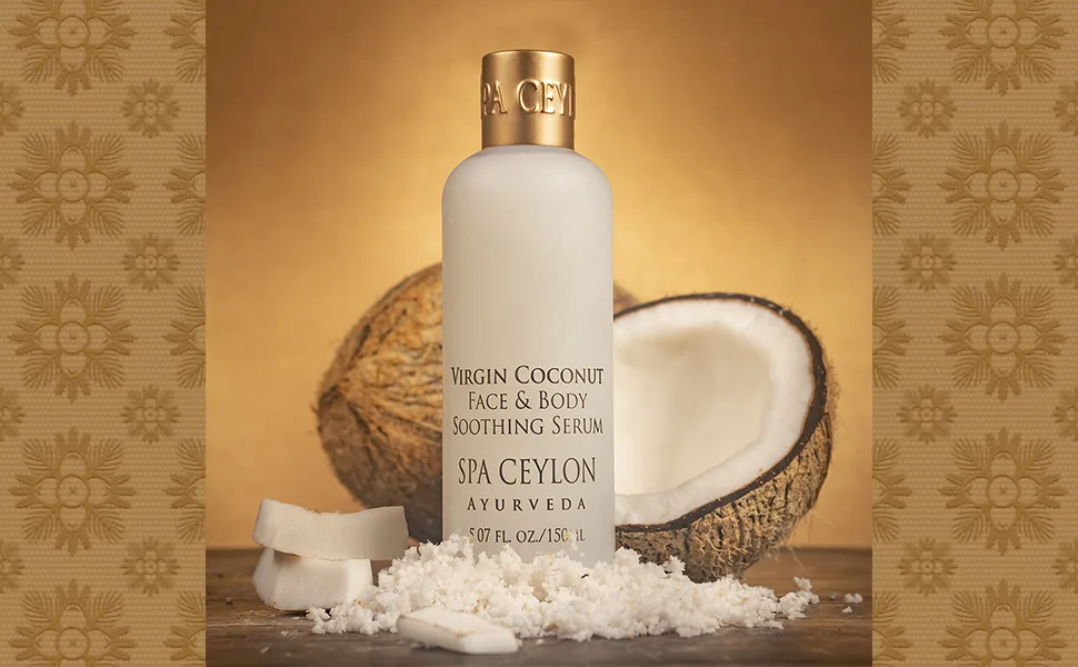 SPA CEYLON Virgin Coconut Face & Body Soothing Serum | Hydrating | 100% Natural | Silicon-Free | Suitable for all skin types - Creative