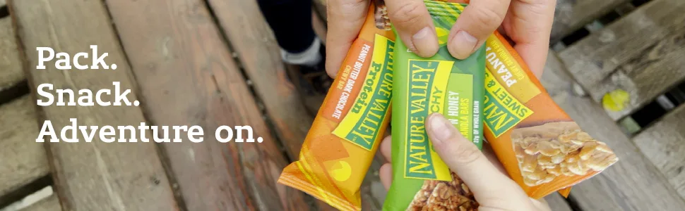 Nature Valley Granola Cups, Peanut Butter Chocolate, 6.75 oz, 5 Count Box 5 Count (Pack of 1) - Pack. Snack. Adventure on.