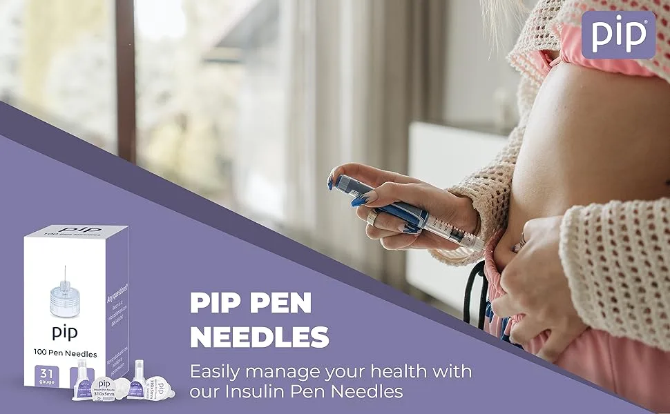 Pip Insulin Pen Needles (31G 5mm) 100 Pieces - diabetes pen