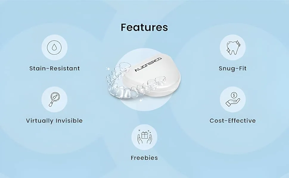 Custom Upper and Lower Teeth Retainer | Perfect Fit at-Home Kit for Replacement Retainers | Clear Dental Retainer for Teeth Stability Set of 1 - clear retainers for teeth