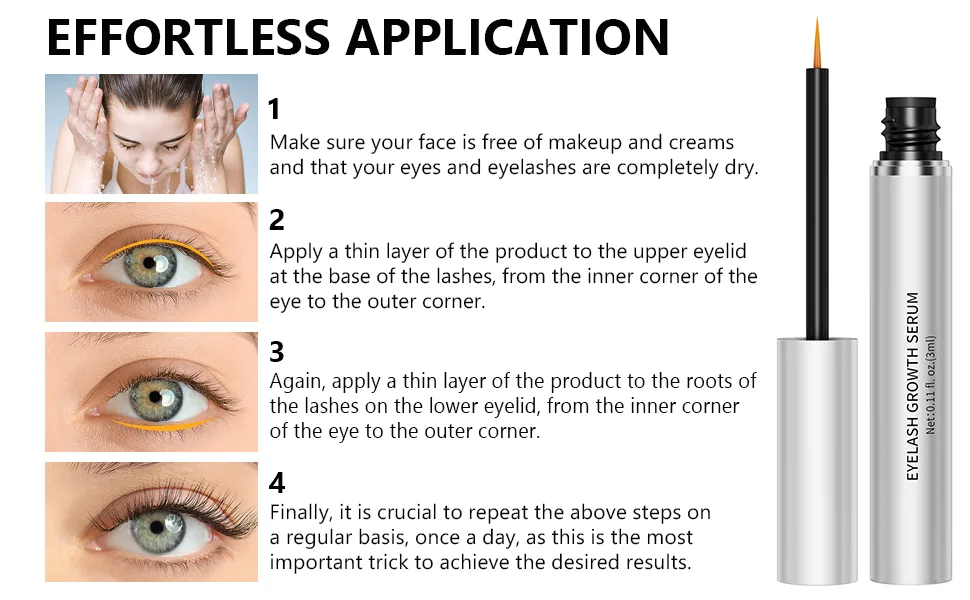 Lash Serum Eyelash Serum Eyelash Growth Serum Advanced Eyelash Serum for Thicker Longer Eyelashes and Eyebrows. - product information 5