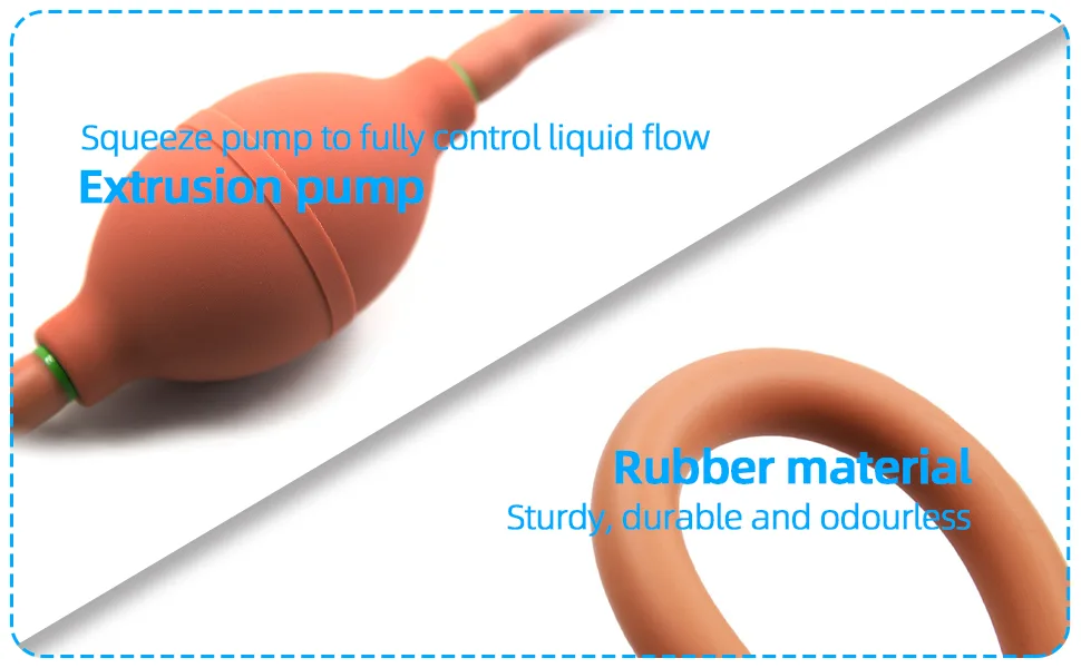 Enema Bulb Kit for Men Women Comfortable Material Prevent Backflow Long Tube Made of Soft Material - product information 3