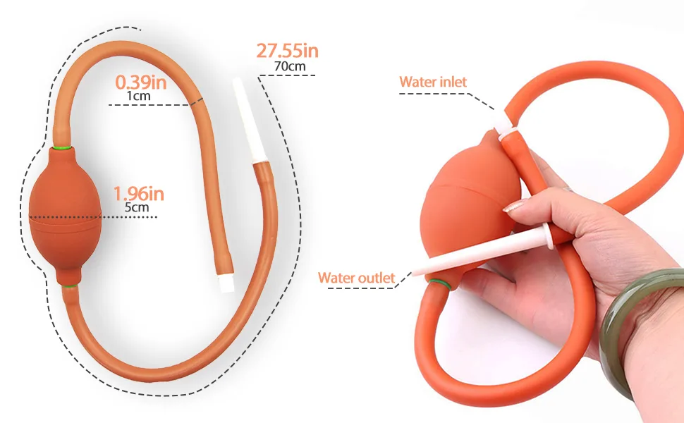 Enema Bulb Kit for Men Women Comfortable Material Prevent Backflow Long Tube Made of Soft Material - product information 4