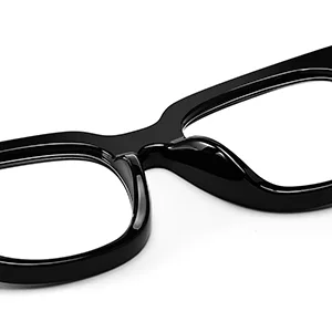 FEISEDY Retro Square Thick Big Frame Blue Light Blocking Reading Glasses Anti Glare Digital Eyestrain Reader B2523 Mix Amber 2.0 x - 2523003