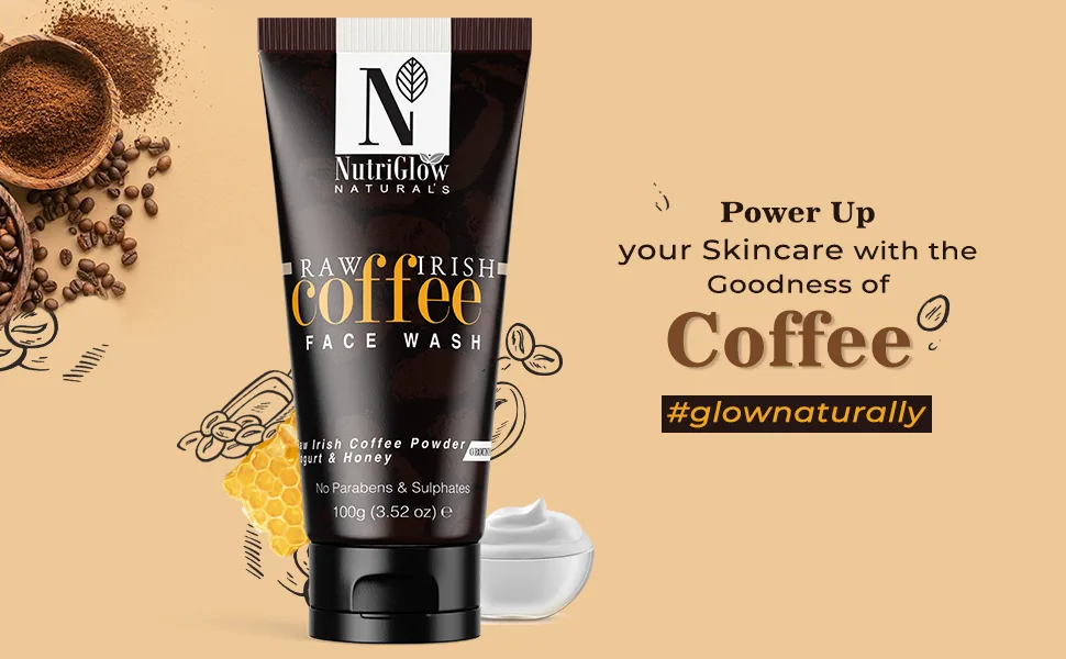 NUTRIGLOW Naturals Raw Irish Coffee Blackhead Removal Face Wash-100 gm - coffee face wash
