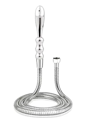 Metal Shower Aluminum Cleaner Douche System Cleaner Shower Douche Enema Kit - Shower Douche Cleansing System and 59 inch Hose - head
