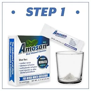 Oral Wound Cleanser - Cherry - Amosan Oral Wound Cleanser