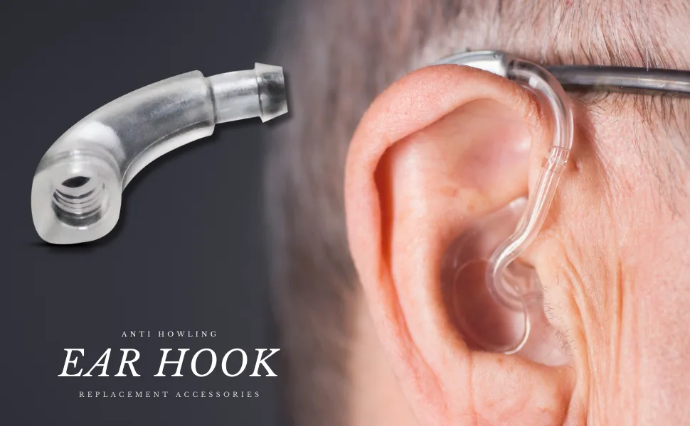 FCS Hearing Devices Ear Hook Compatible for A&M STF P T3 BTE- Replacement Accessories | Hearing Devices | Easy Install | Durable ABS | Anti-Howling Ear Hook - ear Hook