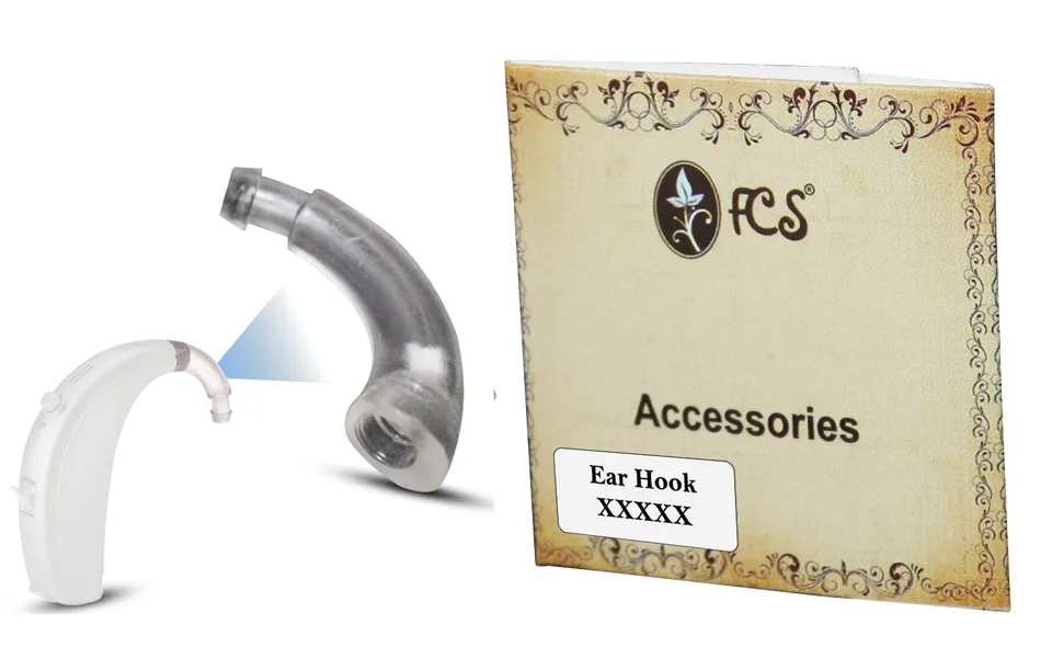 FCS Hearing Devices Ear Hook Compatible for A&M STF P T3 BTE- Replacement Accessories | Hearing Devices | Easy Install | Durable ABS | Anti-Howling Ear Hook - product information 7