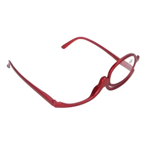 Fashionable Magnifying Glasses Magnifying Makeup Glasses with Single Lens Rotatable Red for Women (+2.50) - 1411220100711-2