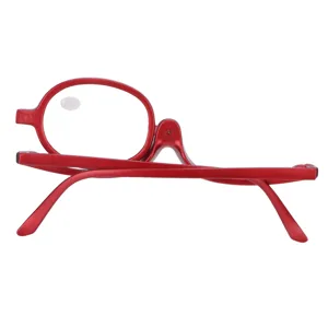 Fashionable Magnifying Glasses Magnifying Makeup Glasses with Single Lens Rotatable Red for Women (+2.50) - 1411220100711-2