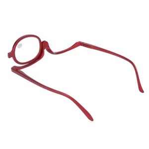 Fashionable Magnifying Glasses Magnifying Makeup Glasses with Single Lens Rotatable Red for Women (+2.50) - 1411220100711-3