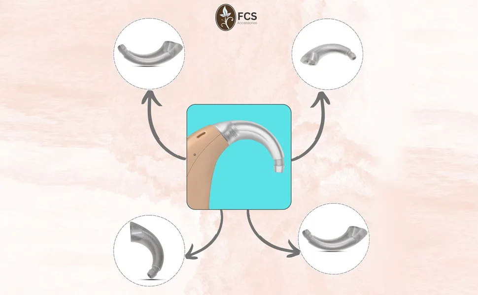 FCS Hearing Devices Ear Hook for Siemens Signia XTM XP A4 BTE- Replacement Accessories | Hearing Devices | Easy Install | Durable ABS | Anti-Howling Ear Hook - product information 5