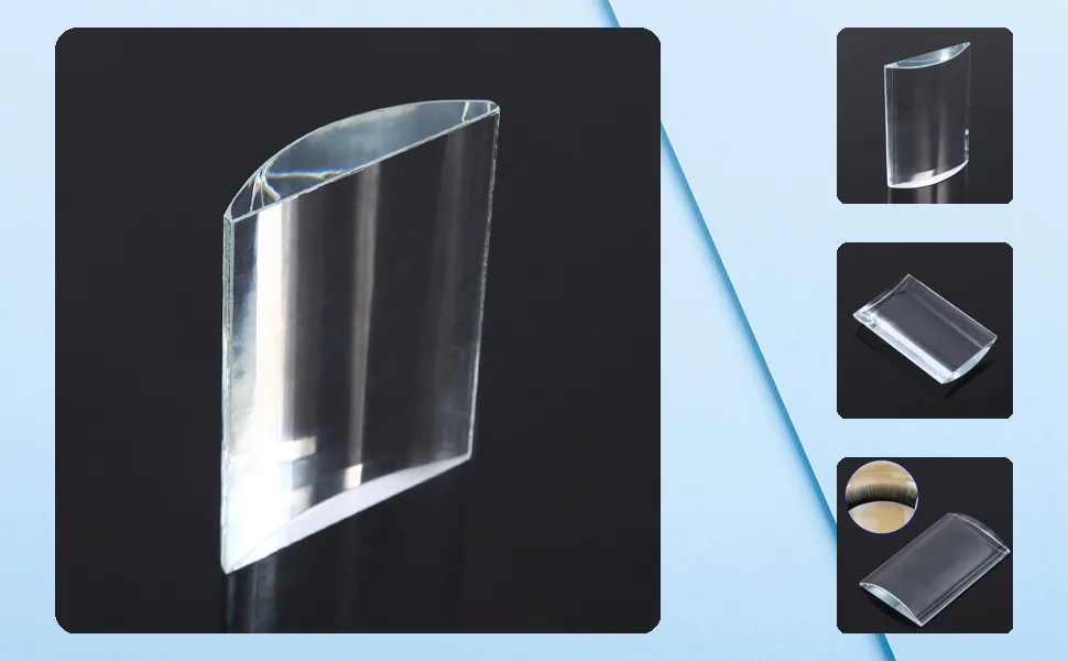 Lash Tiles Pallet 13 11 2 Curved Tile Large Volume Eyelash Extension Stand Glass Glue Pallet - JM00740-1